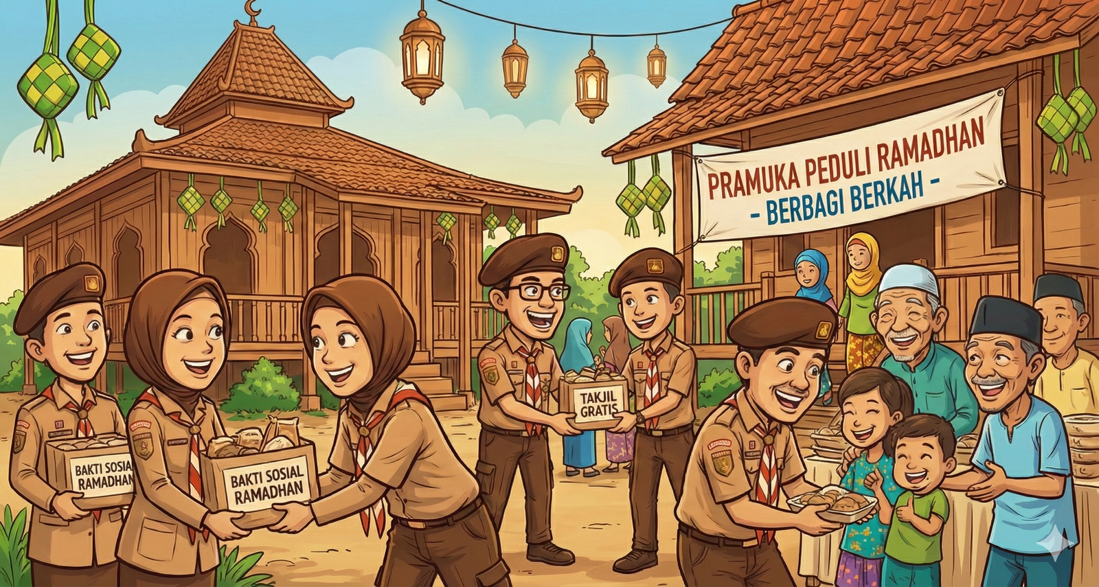 Ilustrasi Pramuka Ramadhan